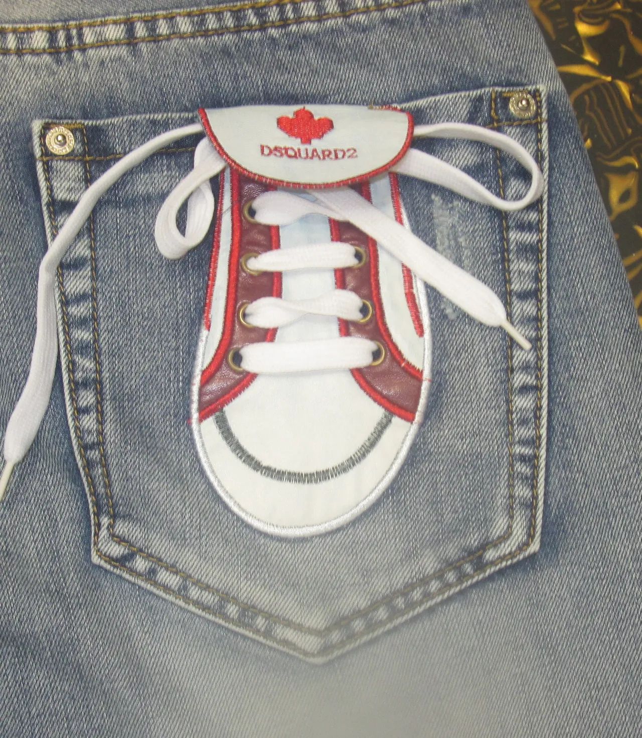 Dsquared2 Shoe Pocket shorts de denim lavagem leve 10