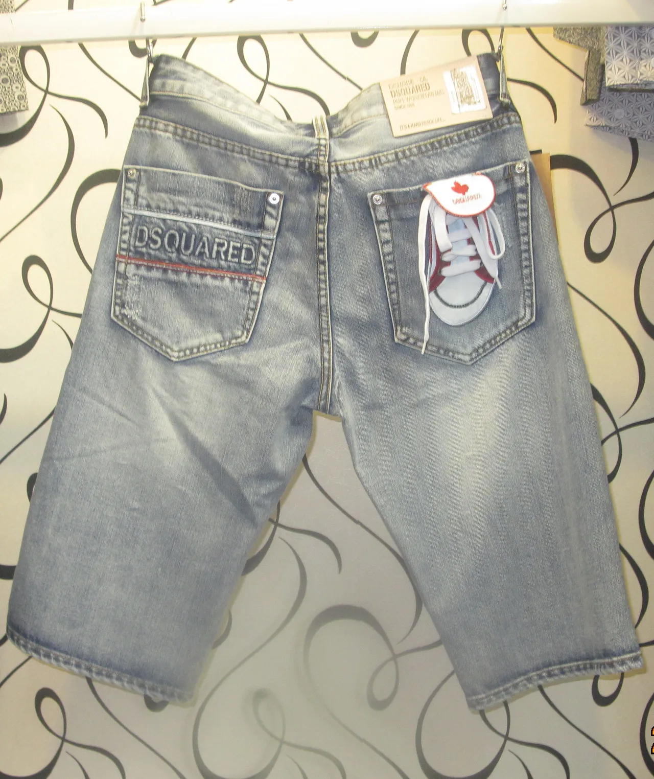 Dsquared2 Shoe Pocket shorts de denim lavagem leve 11