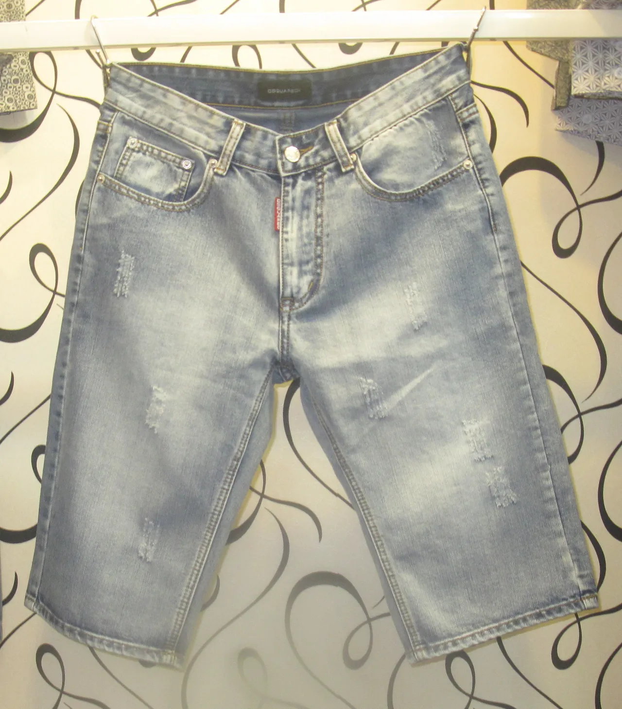Dsquared2 Shoe Pocket shorts de denim lavagem leve 12