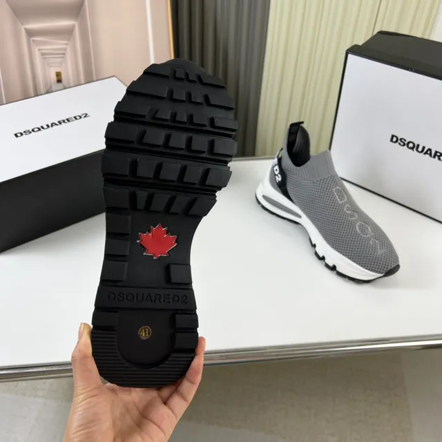 Dsquared2 Speed Trainer Gray Sock-Fit Lifestyle Sneakers 2