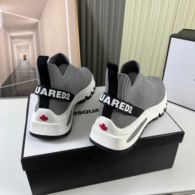 Dsquared2 Speed Trainer Gray Sock-Fit Lifestyle Sneakers 3