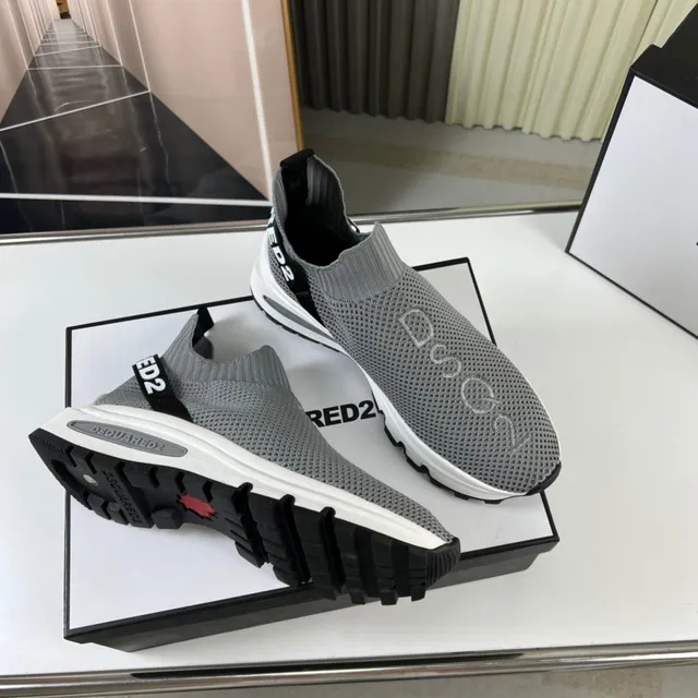 Dsquared2 Speed Trainer Gray Sock-Fit Lifestyle Sneakers 4