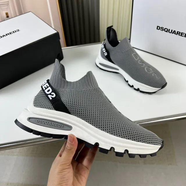 Dsquared2 Speed Trainer Gray Sock-Fit Lifestyle Sneakers 5
