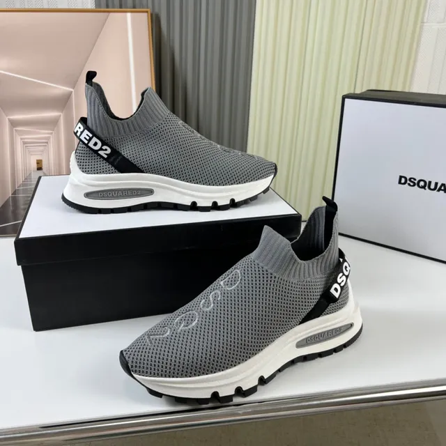 Dsquared2 Speed Trainer Gray Sock-Fit Lifestyle Sneakers 7