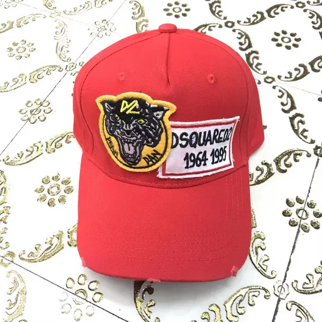 Dsquared2 Patch Tigre Vert Olive Casquette de Baseball 3