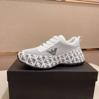 Emporio Armani Knit Monogram Eagle Logo Lifestyle Sneaker