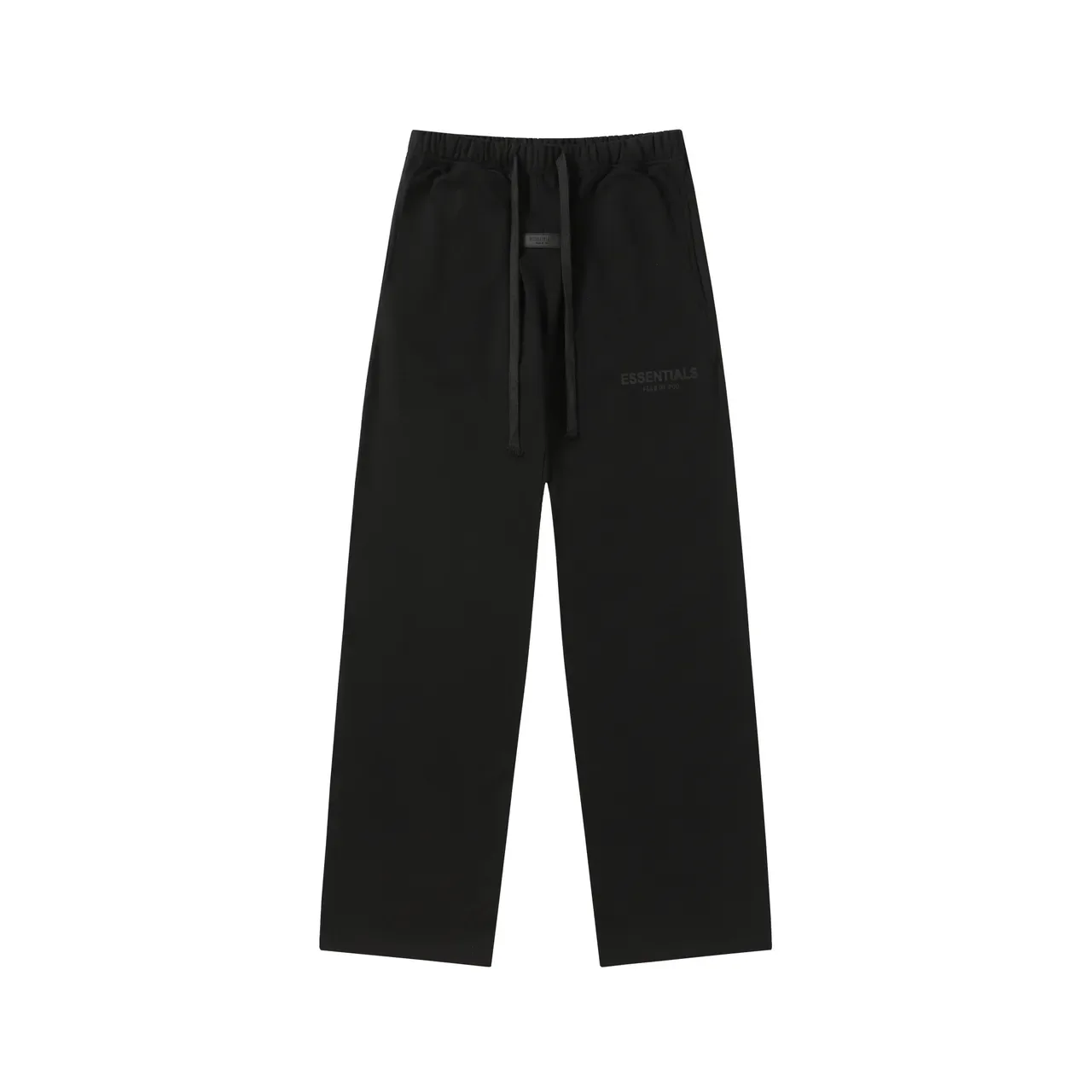Fear of God Essentials Black Gray Relaxed Fit Elastic Waist Sweatpant 2
