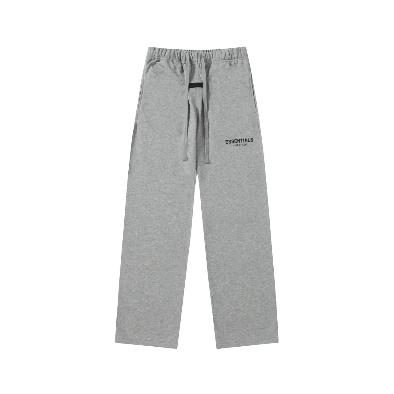 Fear of God Essentials Black Gray Relaxed Fit Elastic Waist Sweatpant 4