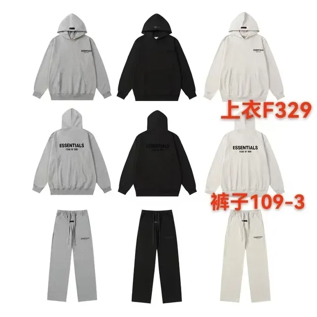 Fear of God Essentials Black Gray Relaxed Fit Elastic Waist Sweatpant 8