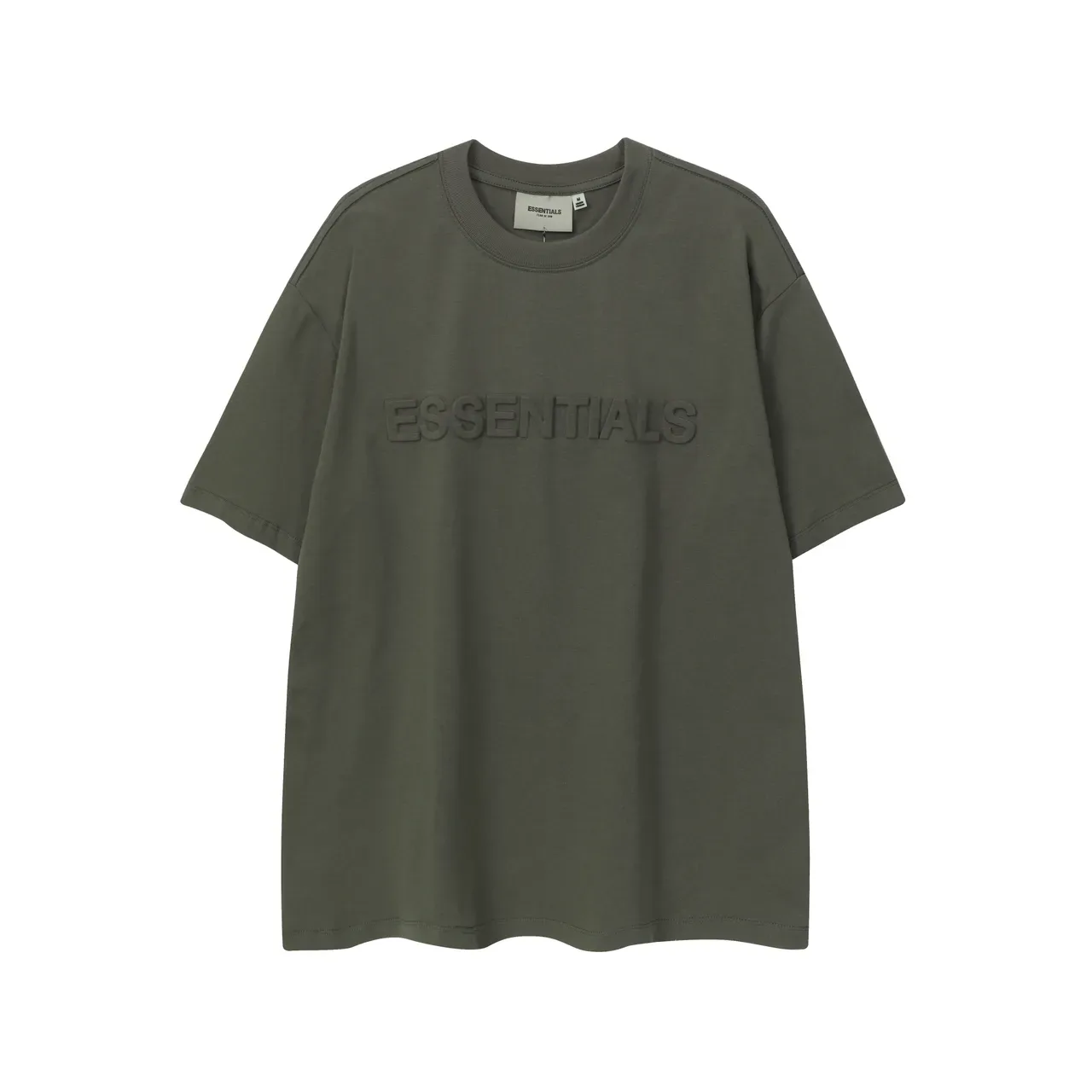 تيشيرت Fear of God Essentials بشعار بارز وقصة فضفاضة 3