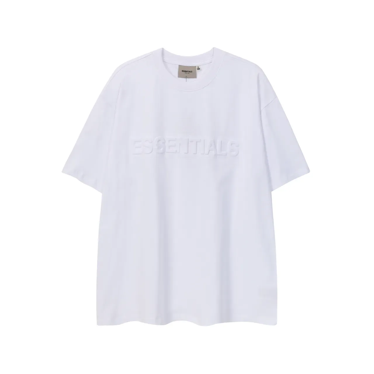 تيشيرت Fear of God Essentials بشعار بارز وقصة فضفاضة 7
