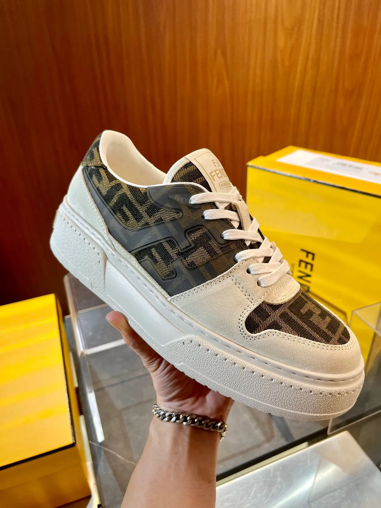 Fendi FF Monogram Platform Lifestyle Sneakers 2
