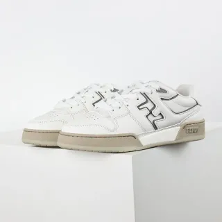 Fendi FF Monogram Branco Bege Tênis Lifestyle