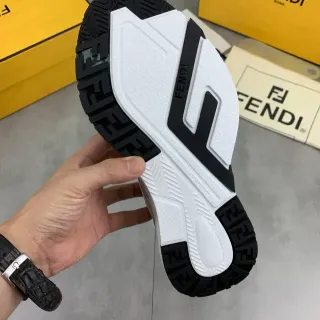 Fendi FF Sneaker White Black Sole Monogram Mesh Chunky Sneakers — Fendi Chunky Sneakers photo from the Yupoo catalog