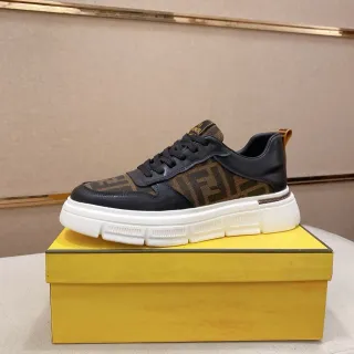 Fendi Monogram Black and Brown Chunky Sneaker — Fendi Chunky Sneakers photo from the Yupoo catalog