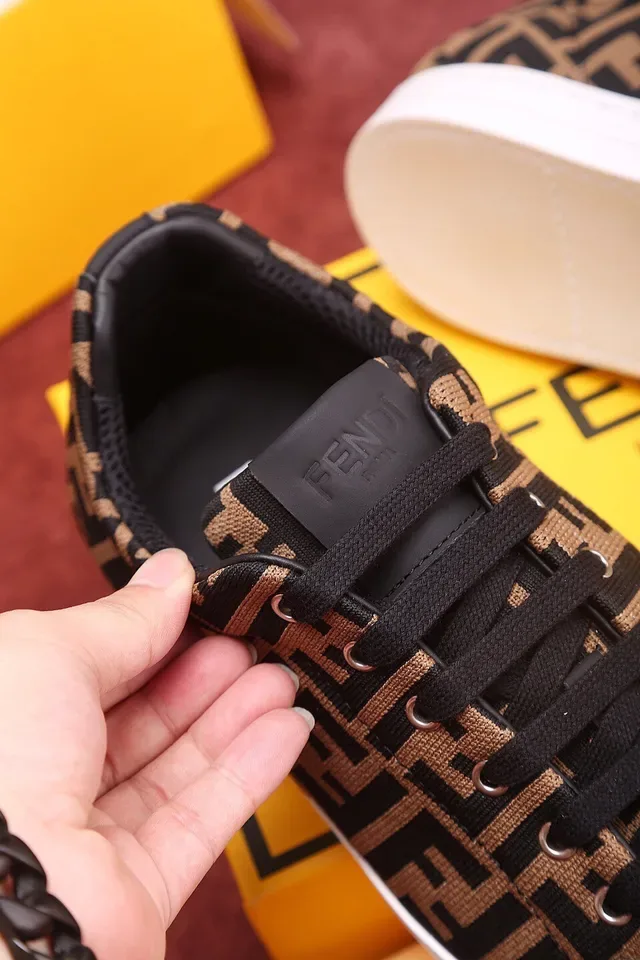 Fendi Monogram Textile Low-Top Lifestyle Sneakers 8