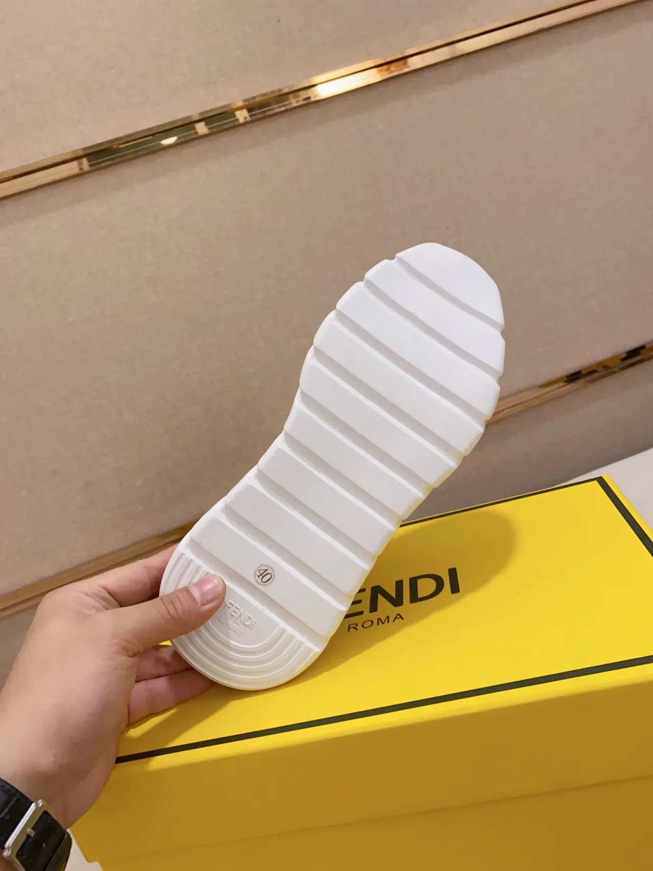 Fendi Monster Eye Sneaker Yellow Black White Lifestyle Sneakers 2