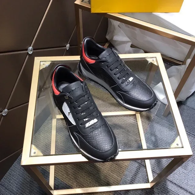 Fendi Run Away preto vermelho branco tênis lifestyle 6