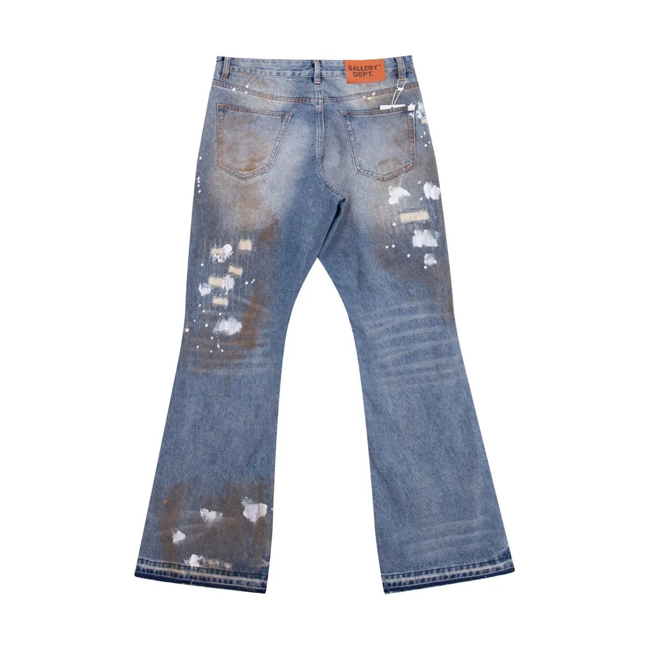 Gallery Dept Distressed Paint-Splatter Flared Jeans 3