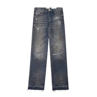Gallery Dept Distressed Paint-Splattered Straight-Leg Jeans