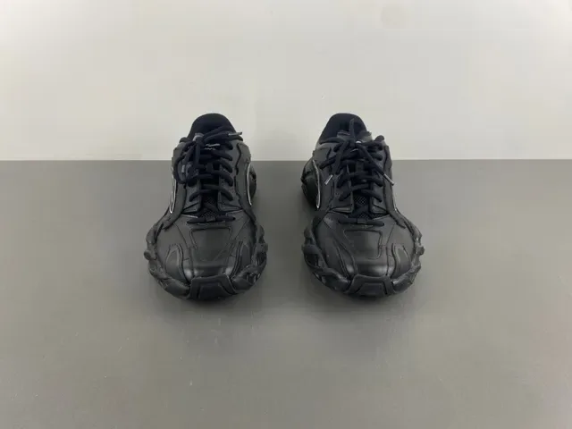 All-Black Sculpted Sole Lifestyle Sneaker 11