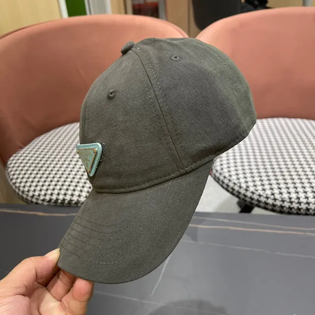 Casquette de baseball vert militaire gris structurée à six panneaux de couronne bord pré-courbé 8