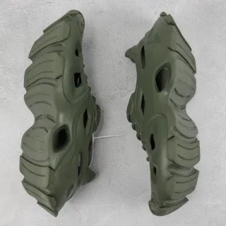 Army Green Monolithic Molded Construction Large Ventilation Cutouts Clog