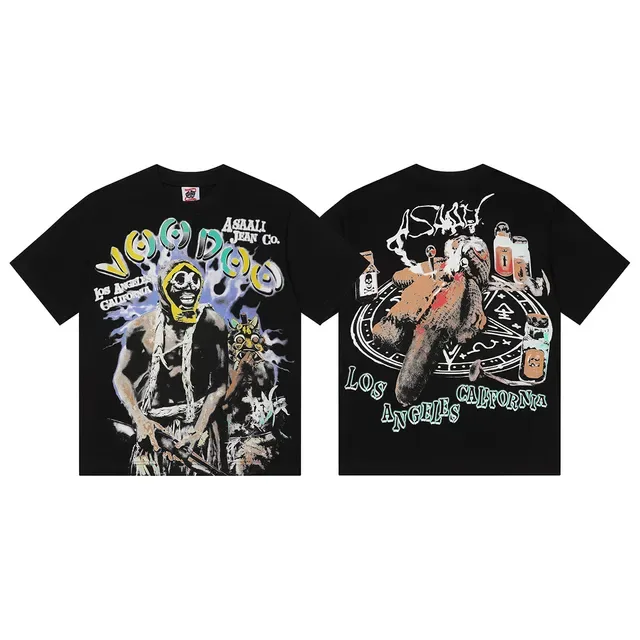 T-shirt graphique Asaali Jean Co Voodoo Los Angeles Californie 2