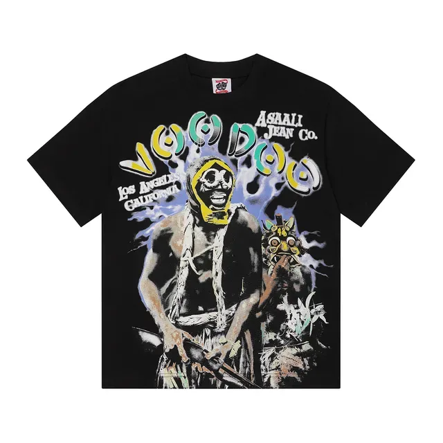 T-shirt graphique Asaali Jean Co Voodoo Los Angeles Californie 3