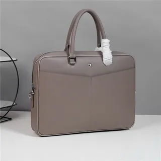 Beige Black Structured Taupe-Gray Leather-Like Handbag 18