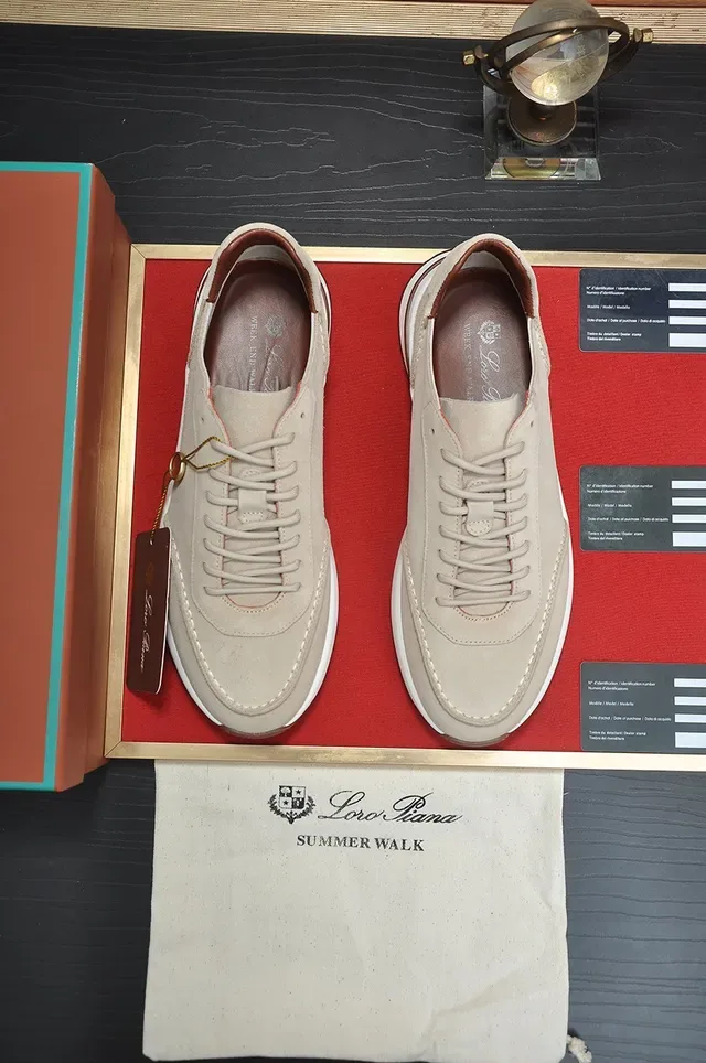 Tênis Lifestyle Bege de Suede e Branco 5