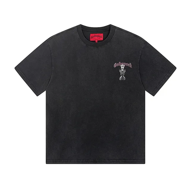 Black Graphic Print Oversized T-Shirt 2