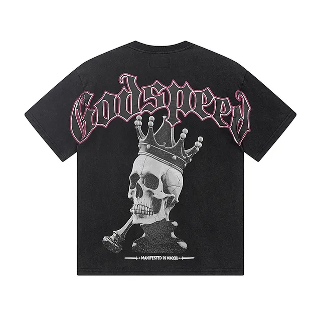 Black Graphic Print Oversized T-Shirt 3