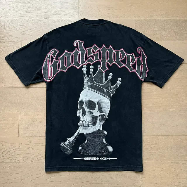 Black Graphic Print Oversized T-Shirt 7
