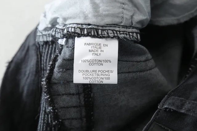 Black Moto-Style Zippered Panel Jeans 5