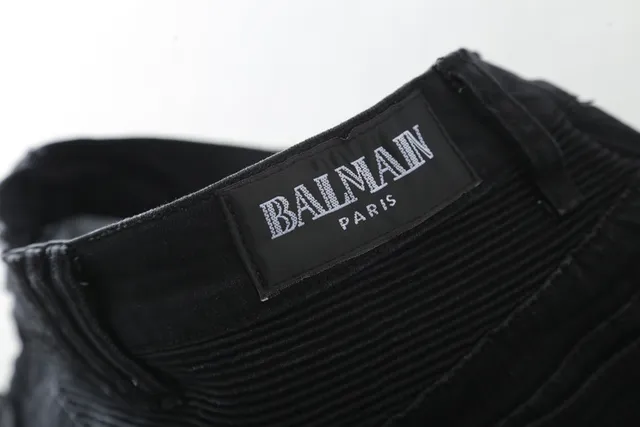 Black Moto-Style Zippered Panel Jeans 8