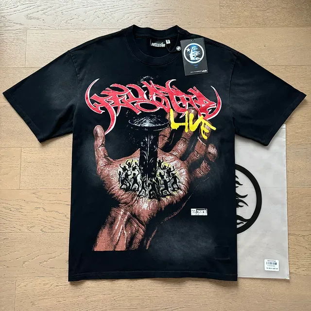 Black Oversized Double-Sided Graphic Print T-Shirt 9