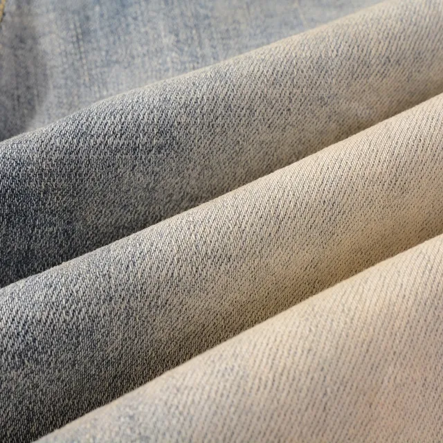 Blue Black Light-Wash Distressed Slim-Fit Jeans 13