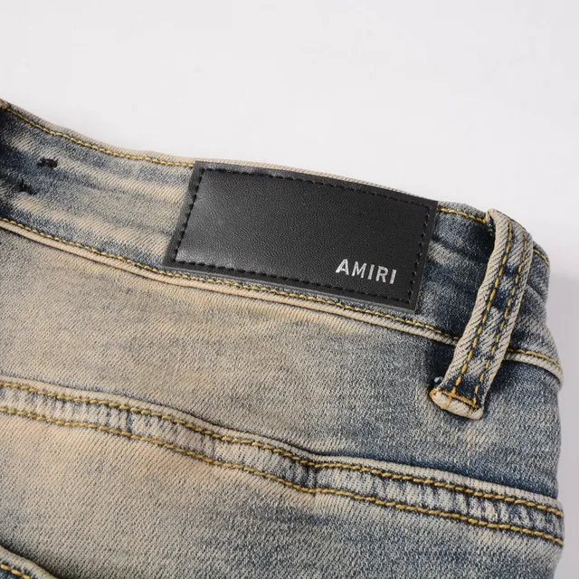 Blue Black Light-Wash Distressed Slim-Fit Jeans 15