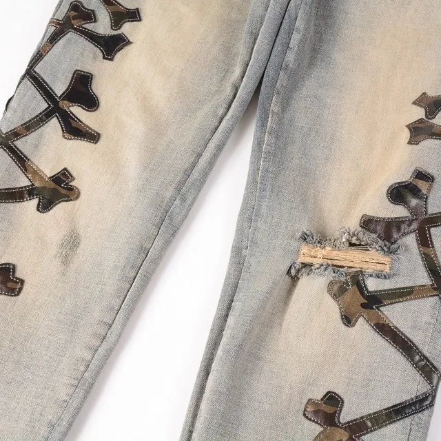 Blue Black Light-Wash Distressed Slim-Fit Jeans 18