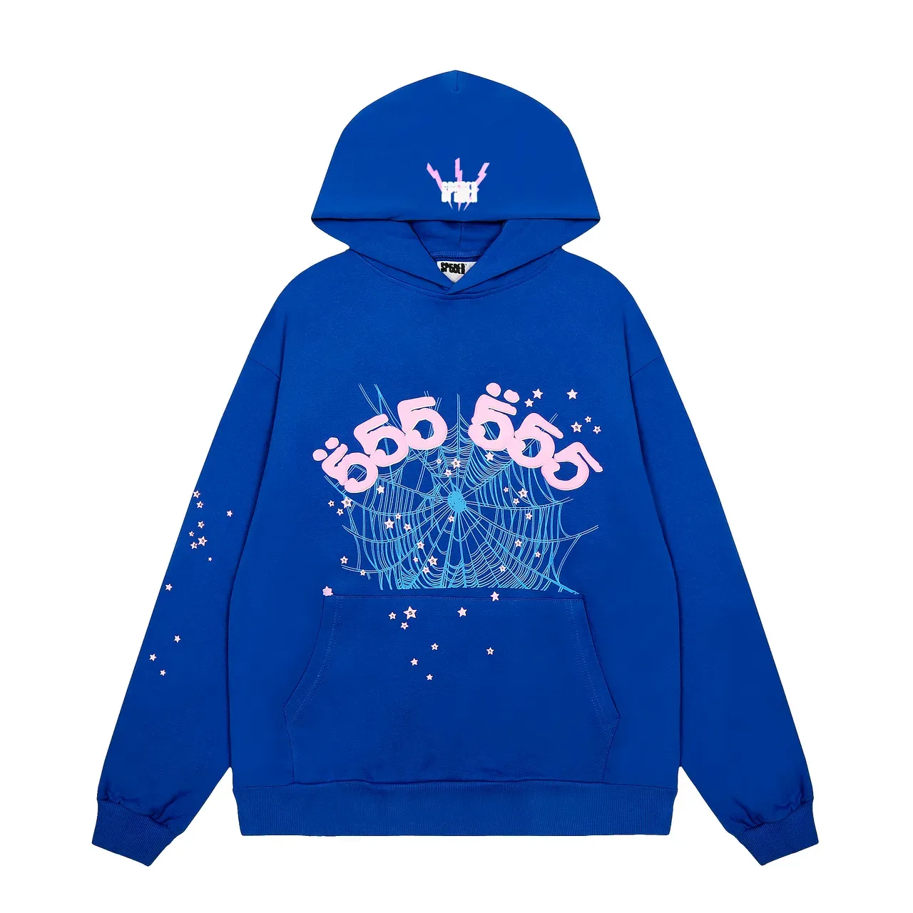 Blue Pink Oversized Fit Graphic-Print Tracksuit 7