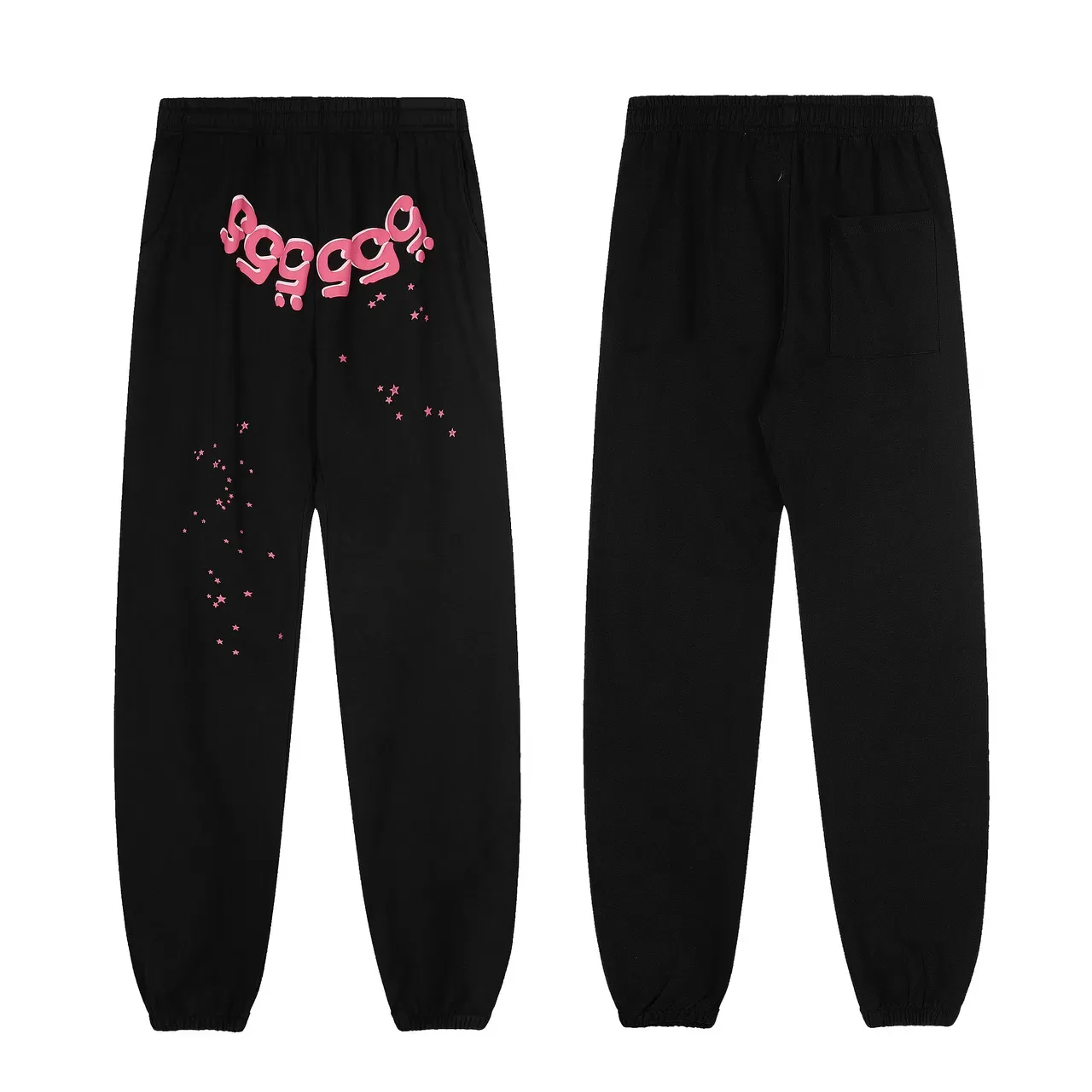 Blue Pink Oversized Fit Graphic-Print Tracksuit 14