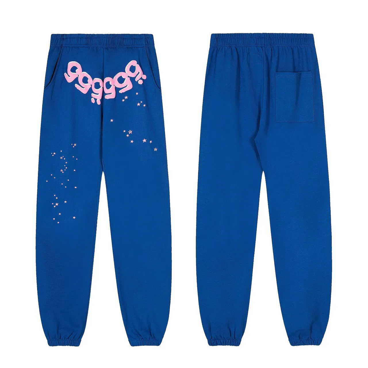 Blue Pink Oversized Fit Graphic-Print Tracksuit 15