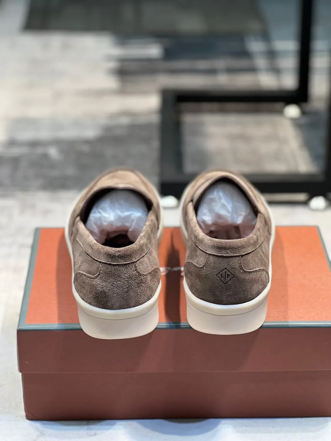 Brown Beige Suede Upper Penny Strap Loafer 2