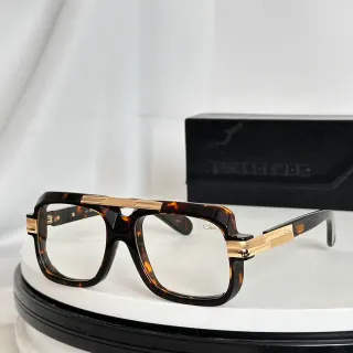 Brown Gold Oversized Rectangular Tortoiseshell Acetate Optical Glasses
