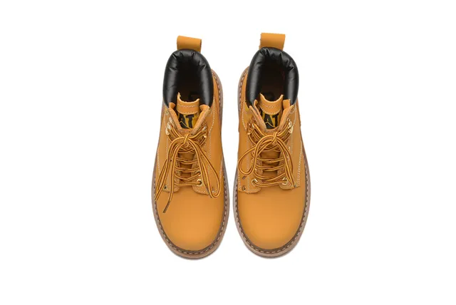 Botas de Trabajo Caterpillar Cuero Tan Cuello acolchonado Suela Lug Rugged Botas de Trabajo 2