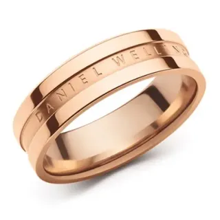 Daniel Wellington نقشي ذهب وردي مينيماليست خاتم