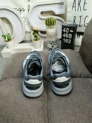 Dark Gray and White Stripe Lifestyle Sneakers 8