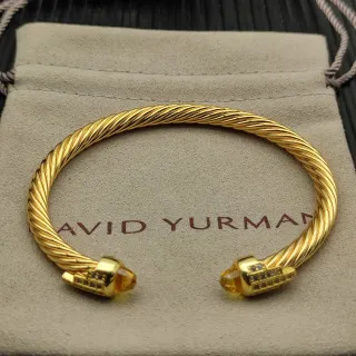 David Yurman Cable Classics سوار ذهب أصفر ملتوي