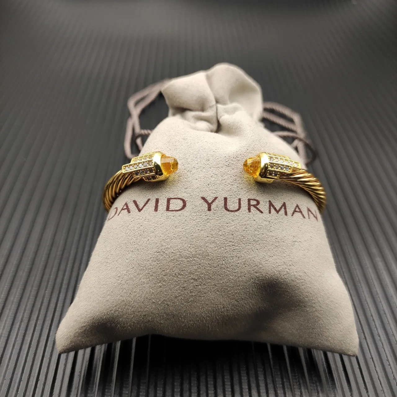 David Yurman Cable Classics Gold Yellow Twisted Bracelet 6